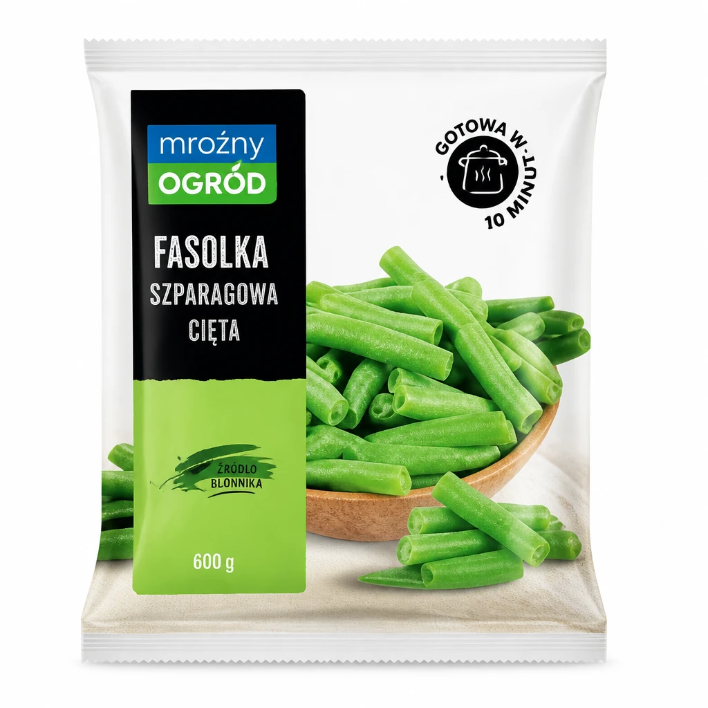 Fasolka szparagowa cięta Mroźny Ogród 600g