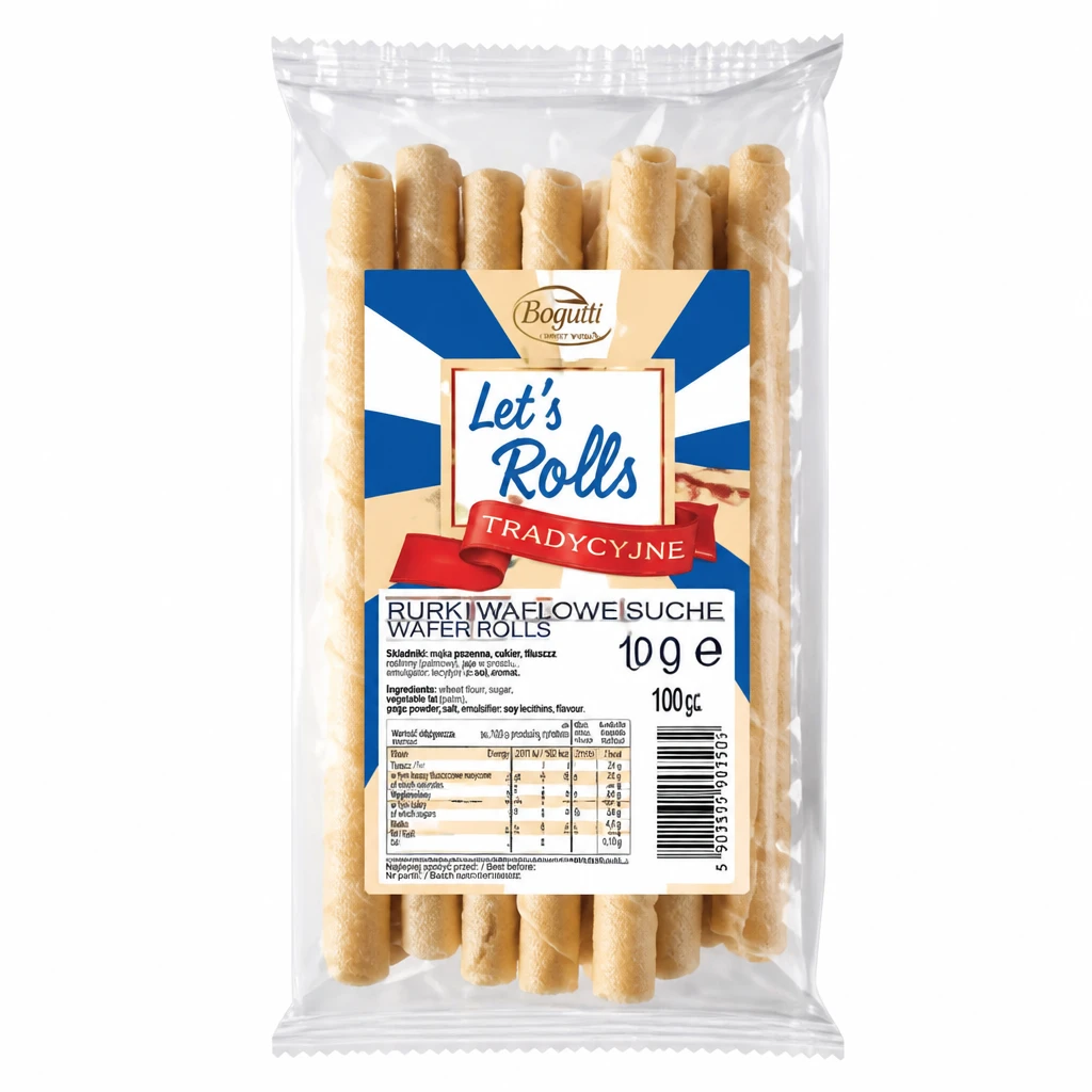 Rurki waflowe suche Bogutti 100g