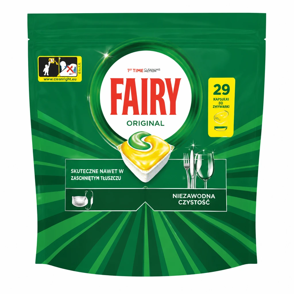 Kapsułki do zmywarki Fairy origi. all in one 29szt