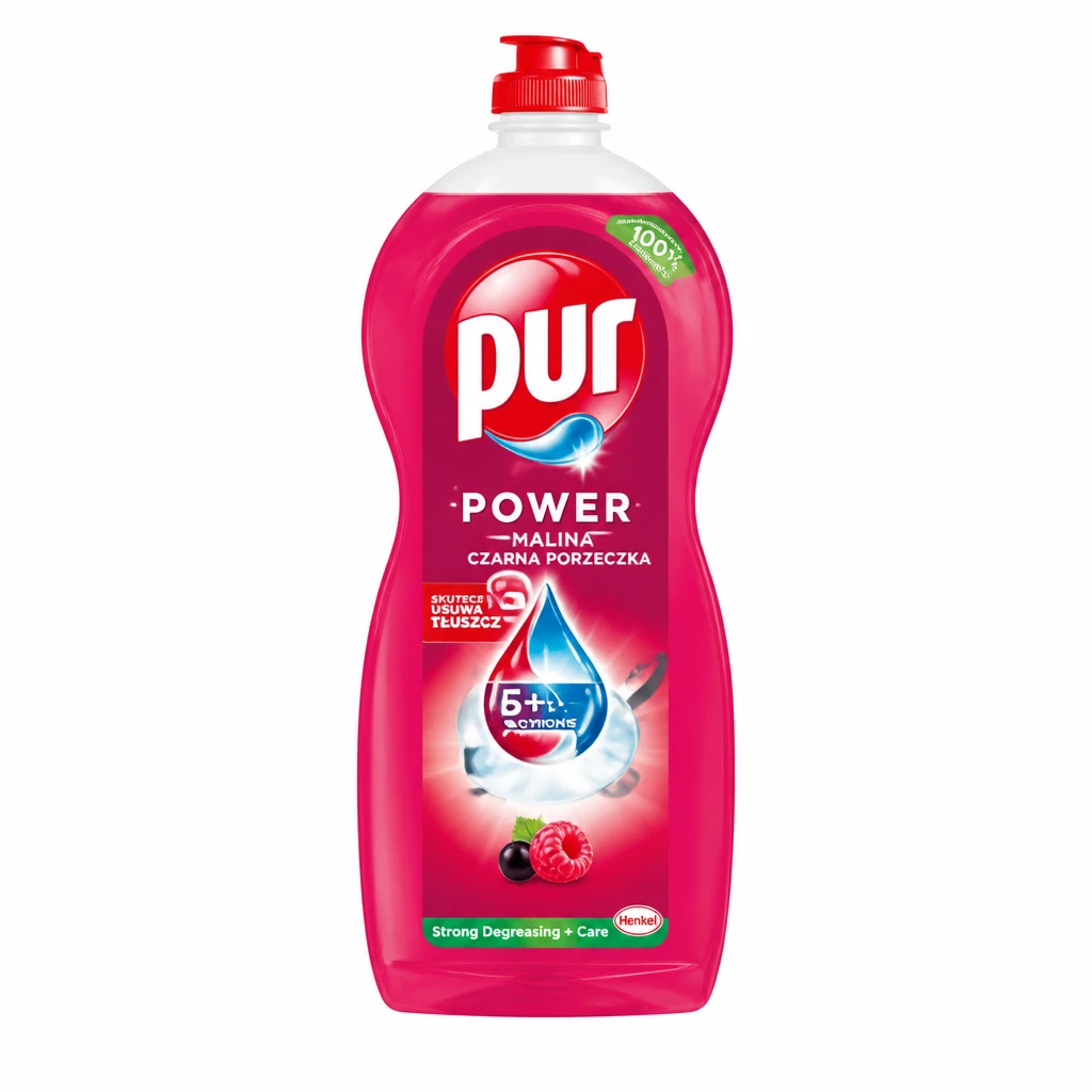 Płyn do mycia naczyń Pur malina cz porzeczka 1,2l
