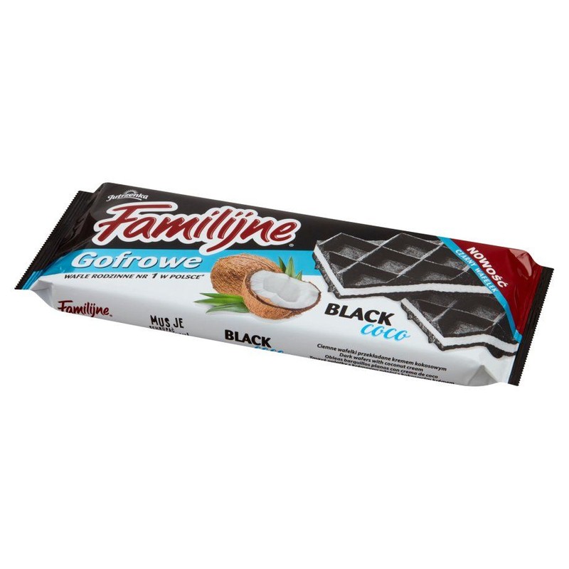 Wafle Familijne Gofrowe Black Coco Jutrzenka 140 g
