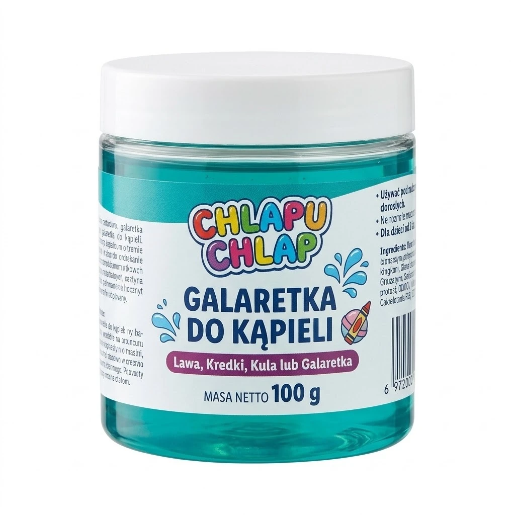 CHLAPU CHLAP Lawa, kredki, kula lub galaretka do kąpieli