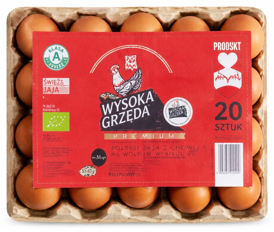 WYSOKA GRZĘDA Jaja BIO