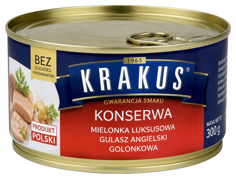 KRAKUS Konserwa mielonka luksusowa, gulasz angielski, golonkowa