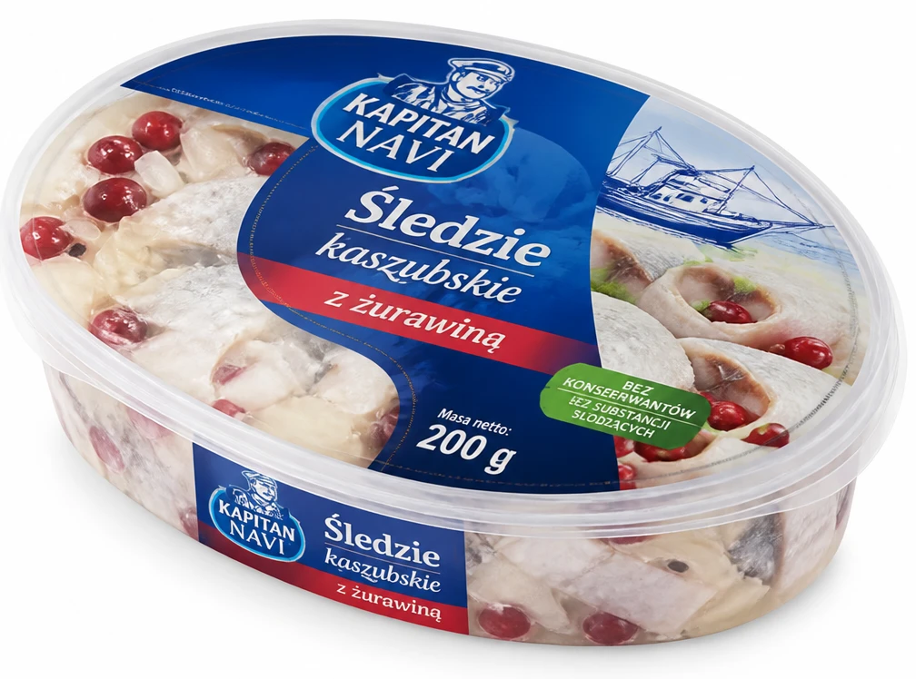 KAPITAN NAVI Śledzie kaszubskie, wolińskie lub z żurawiną