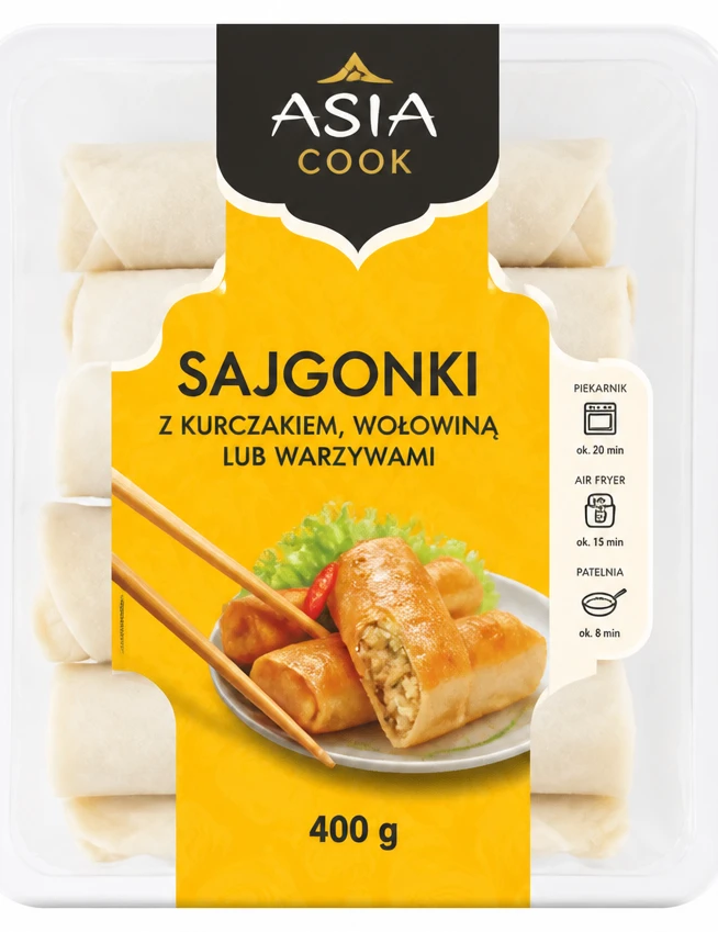 ASIA Sajgonki z kurczakiem, wołowiną lub warzywami