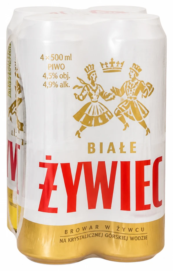 ŻYWIEC BIAŁE Piwo 4,5%, 4,9% alk.