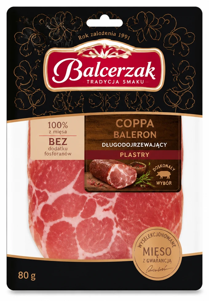 Coppa baleron długodojrzewający BALCERZAK plastry