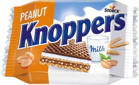 Knoppers Wafelek mleczno-orzeszkowy 25 g