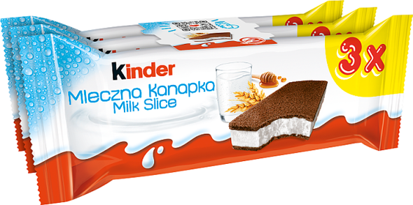 Kinder Mleczna Kanapka Biszkopt z mlecznym nadzieniem 84 g (3 x 28 g)
