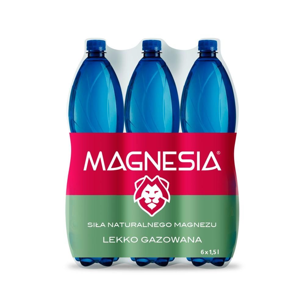 Magnesia Naturalna woda mineralna lekko gazowana 6 x 1,5 l