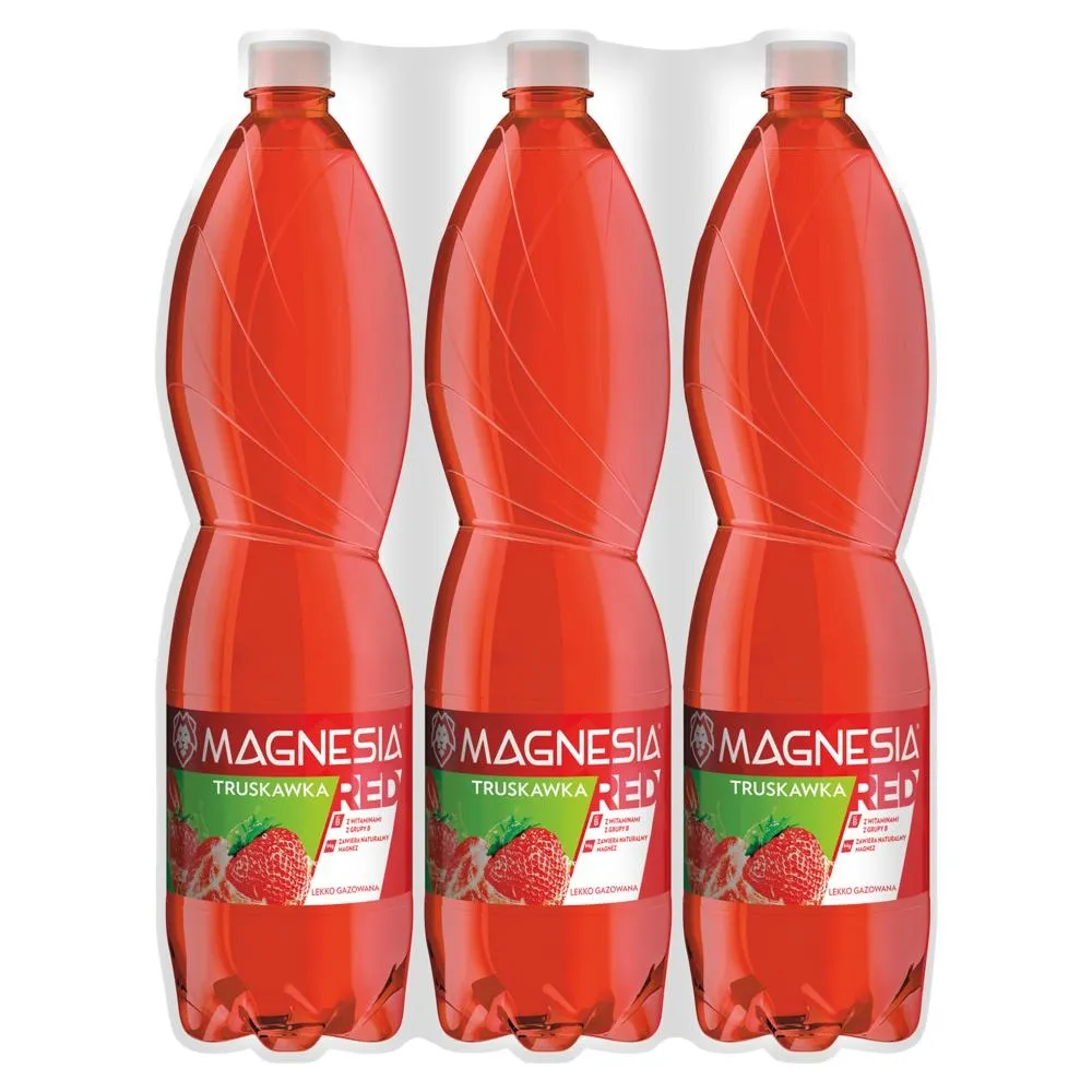 Magnesia Red Napój lekko gazowany truskawka 6 x 1,5 l
