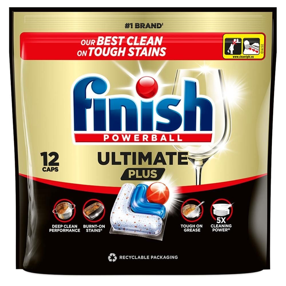 Finish Ultimate Plus Kapsułki do mycia naczyń w zmywarce 146,4 g (12 sztuk)