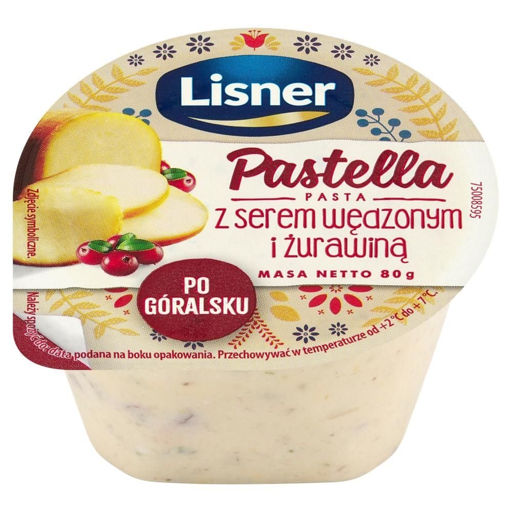 Lisner Pastella Pasta z serem wędzonym i żurawiną po góralsku 80 g