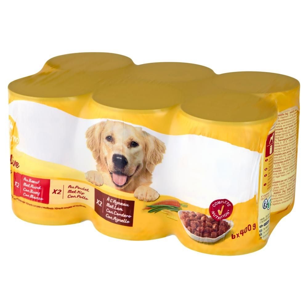 Carrefour Companino Vitalive Karma dla psów 2,4 kg (6 x 400 g)