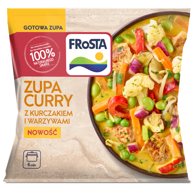 Zupa curry z kurczakiem i warzywami