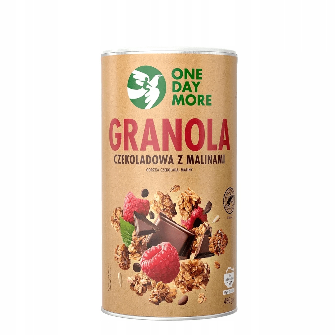 Granola czekoladowa z malinami