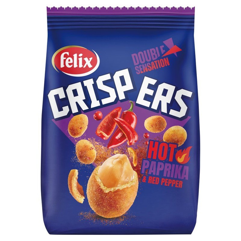 Orzeszki ziemne smażone w skorupce o smaku ostrej papryki Felix 125 g