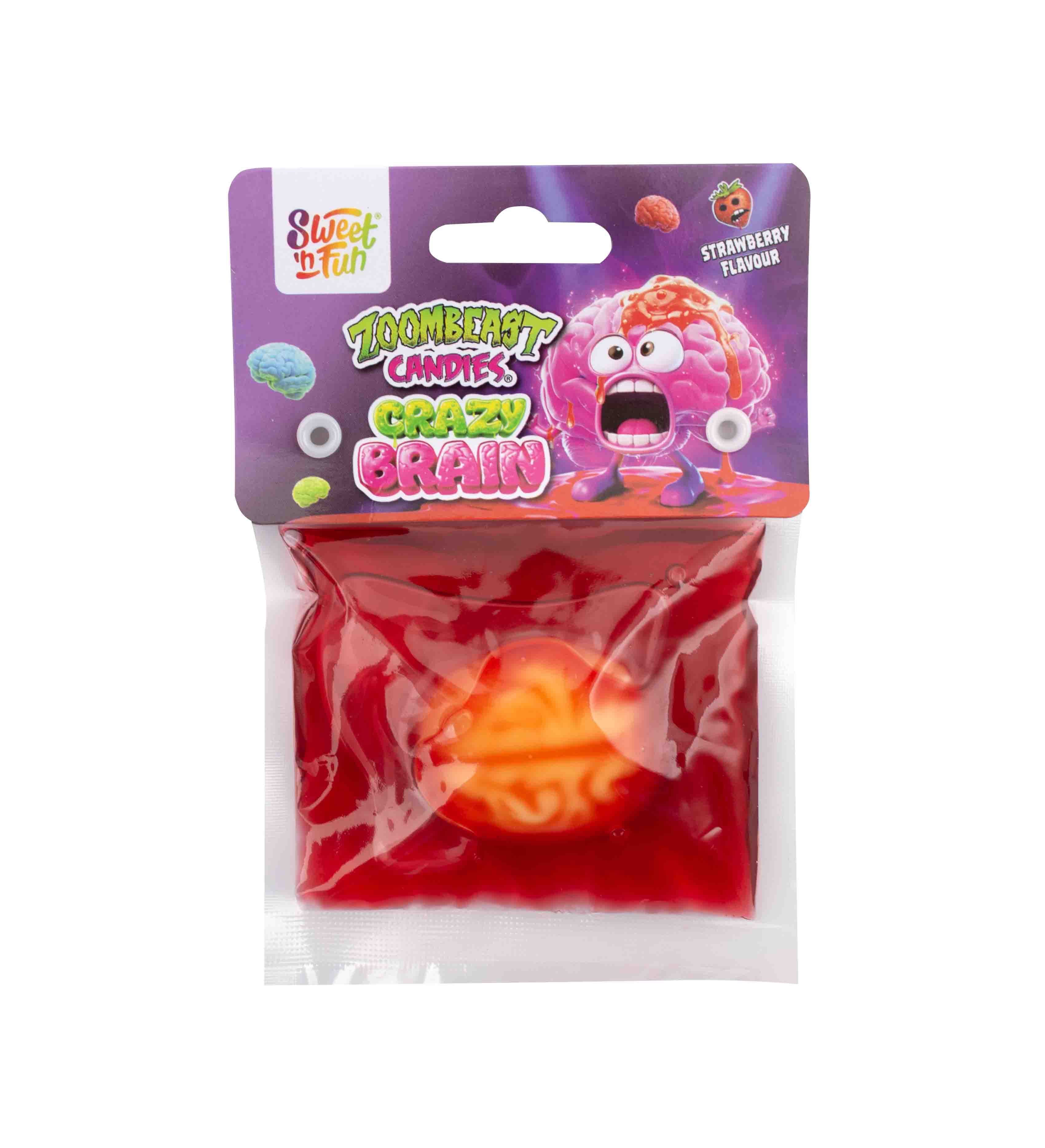 Sweet'Nfun Zoombeast Candies Brain Drop Gummy Cukierek Żelka Mózg 60 G