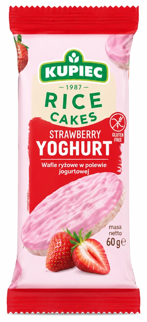 KUPIEC Wafle ryżowe w polewie jogurtowej