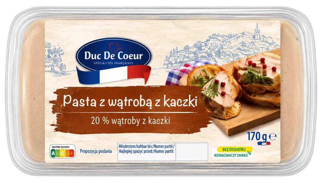 DUC DE COEUR Pasta z wątrobą z kaczki