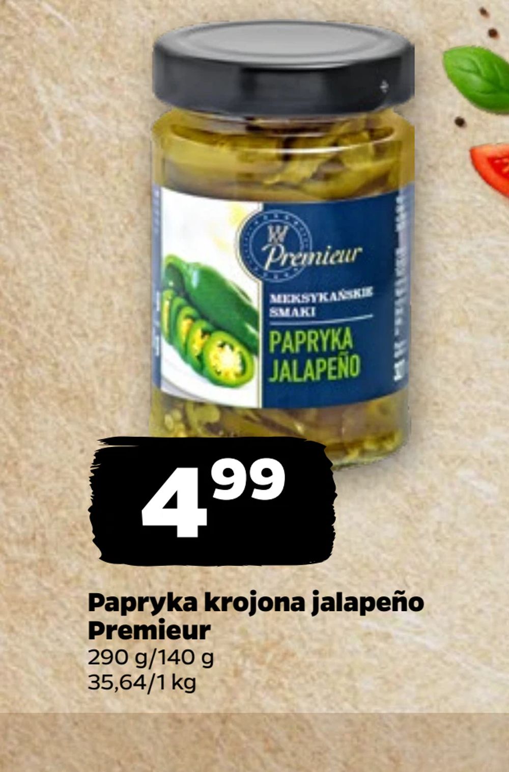 Papryka krojona jalapeño Premieur