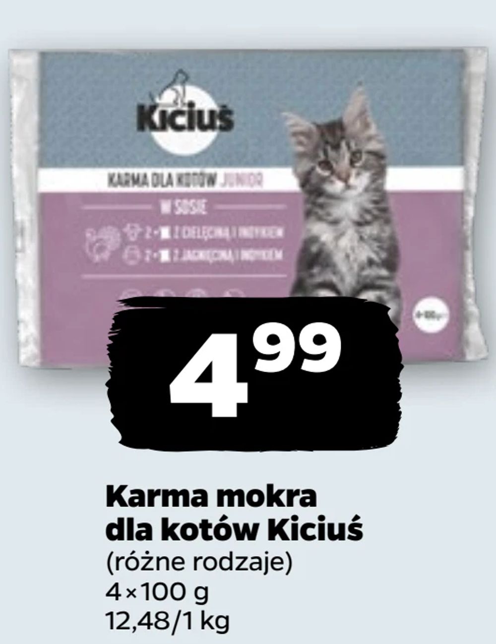 Karma mokra dla kotów Kiciuś