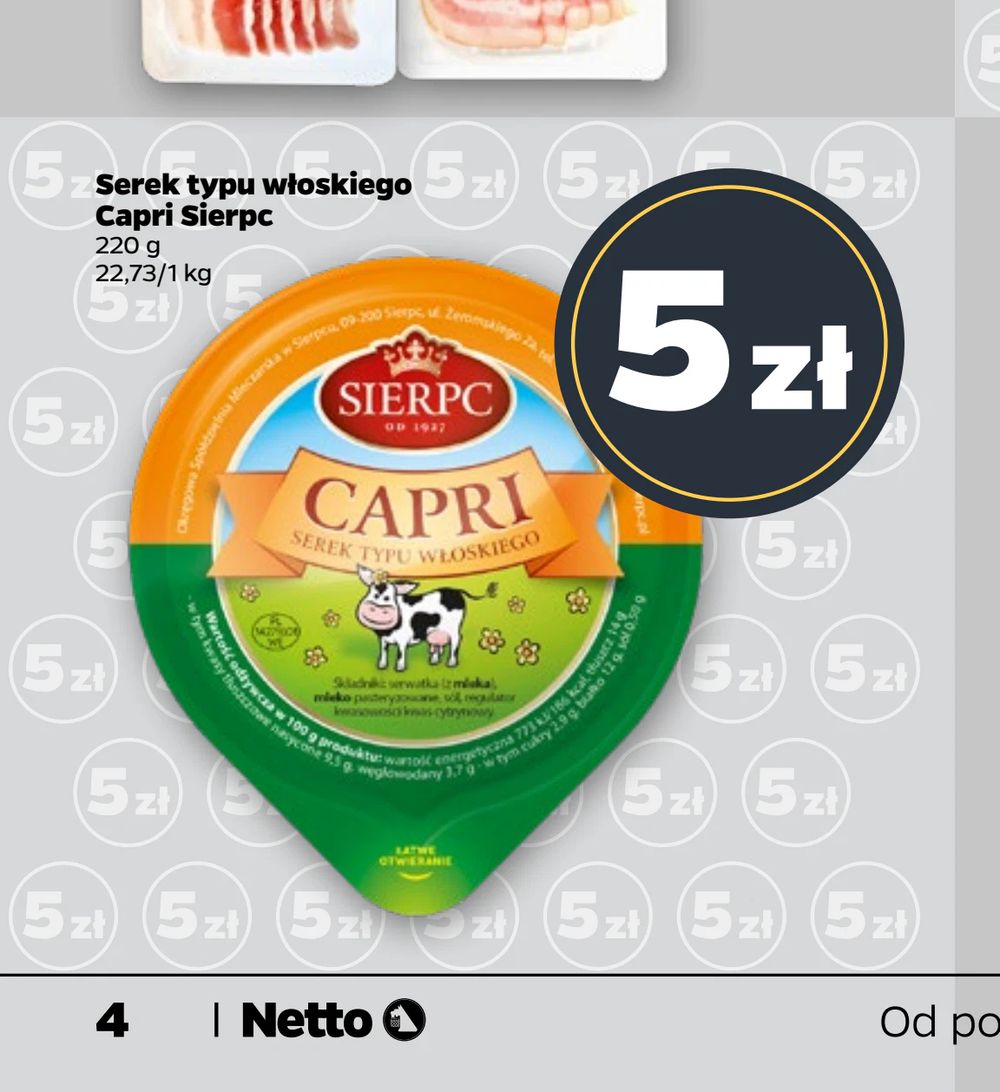 Serek typu włoskiego Capri Sierpc