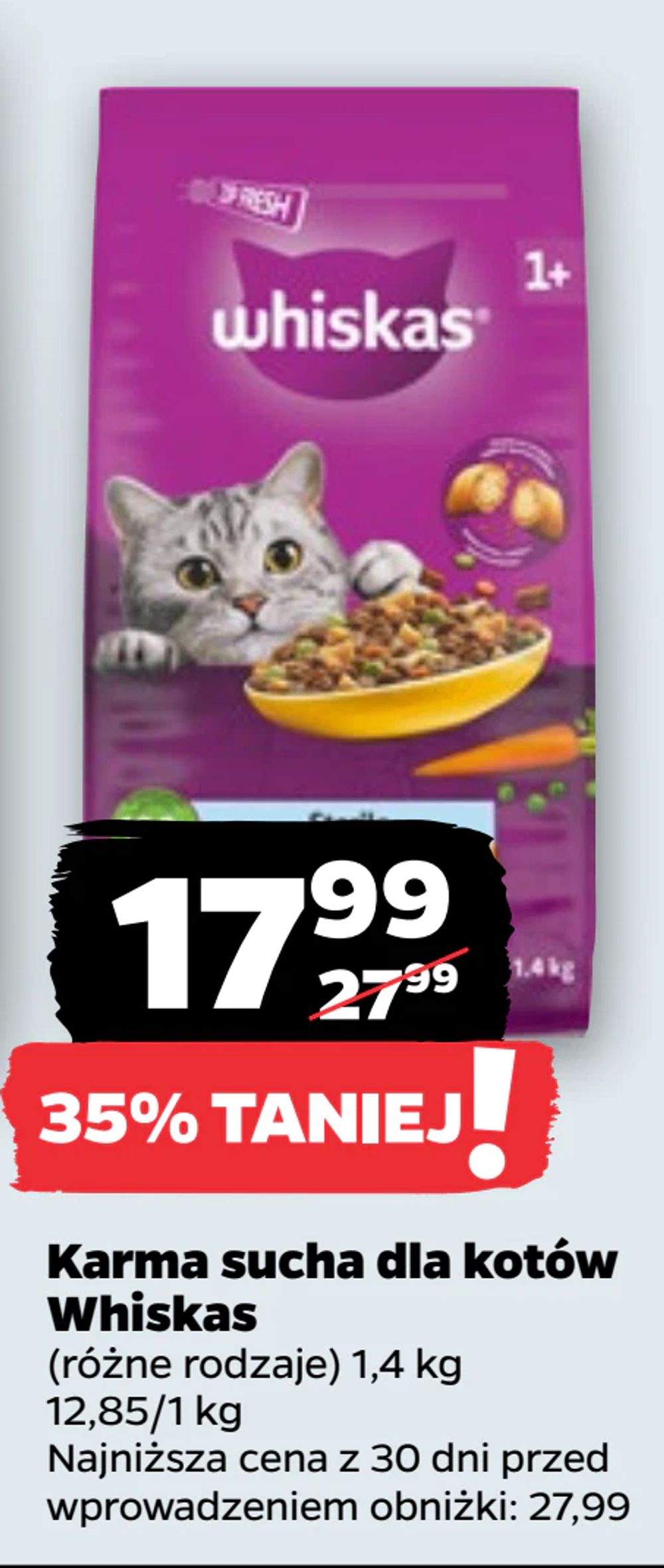 Karma sucha dla kotów Whiskas