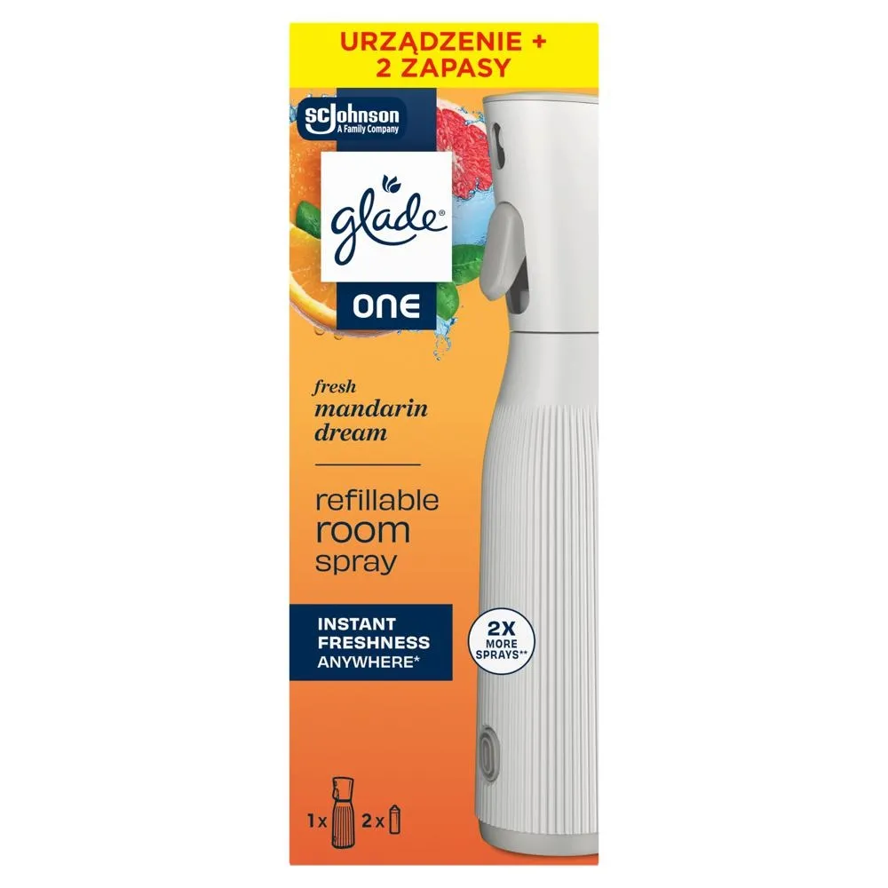 Glade One Fresh Mandarin Dream Odświeżacz powietrza z wymiennym wkładem 20 ml (2 x 10 ml)