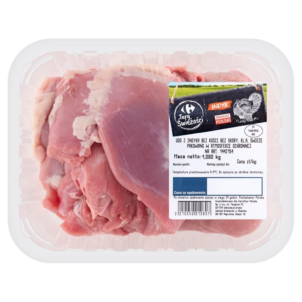 Carrefour Targ Świeżości Udo z indyka bez kości bez skóry