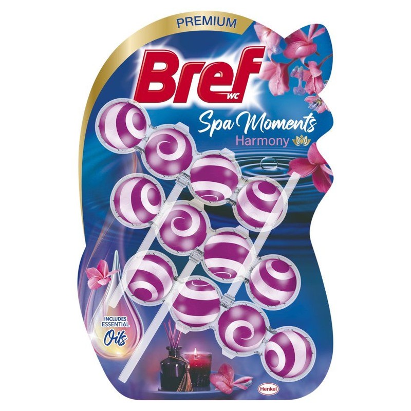 Zawieszka do WC Spa Moments Harmony Bref 3 x 50 g